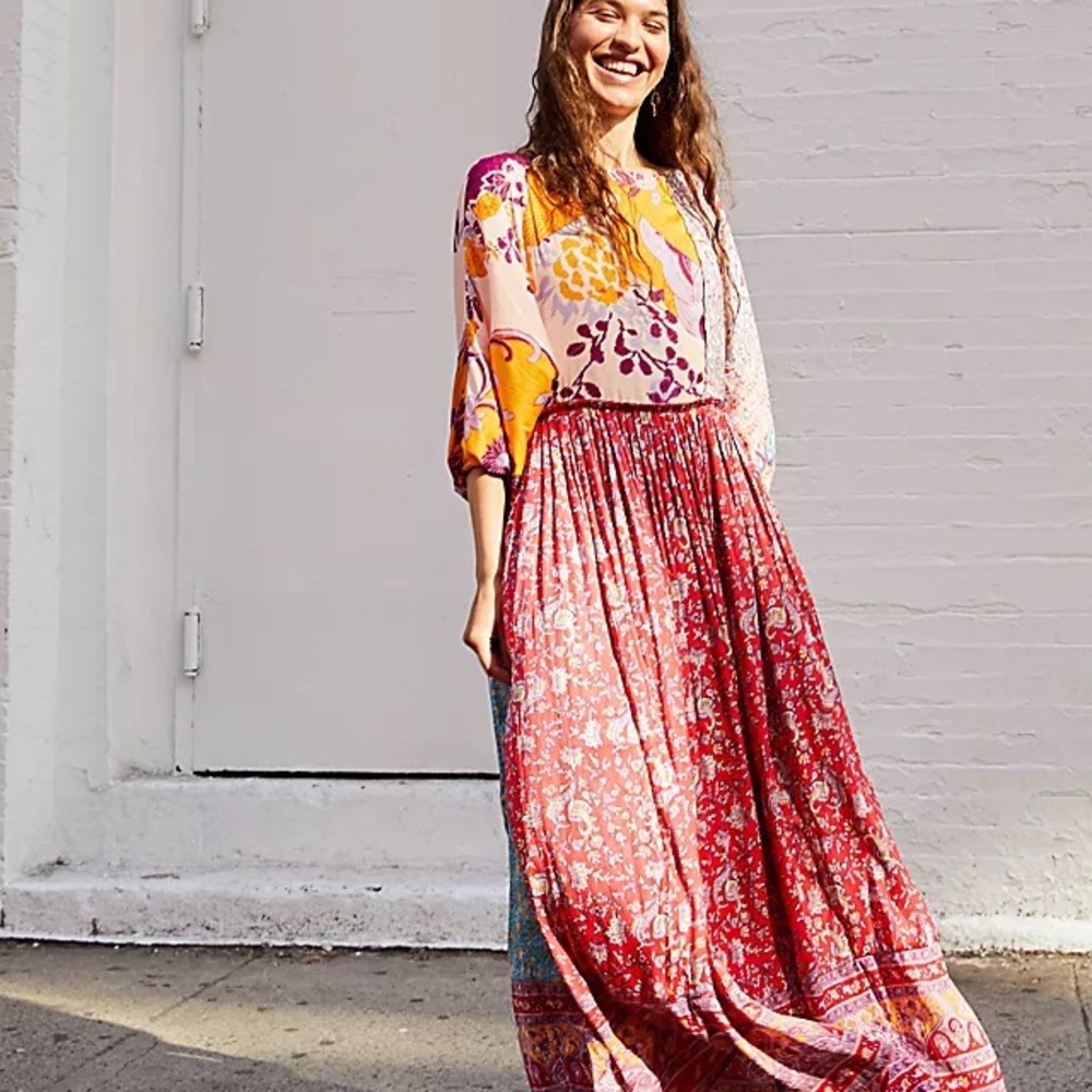 Gorgeous Free People What You Want Maxi Dress - EUC